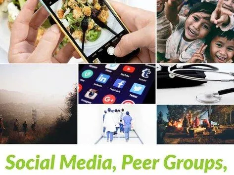 Social Media, Peer Groups, and Downstream Health
