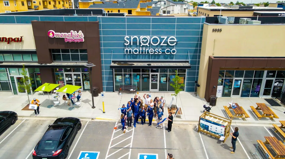 Snooze Mattress Company in Colorado Springs hosts its grand opening.