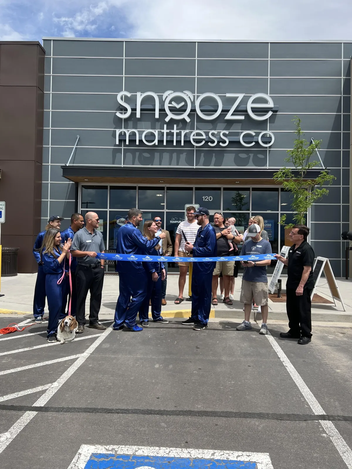 Ribbon Cutting at Snooze Mattress Co.