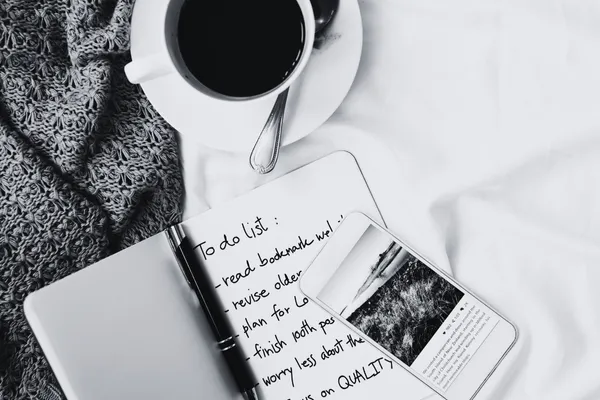 todo list with coffee