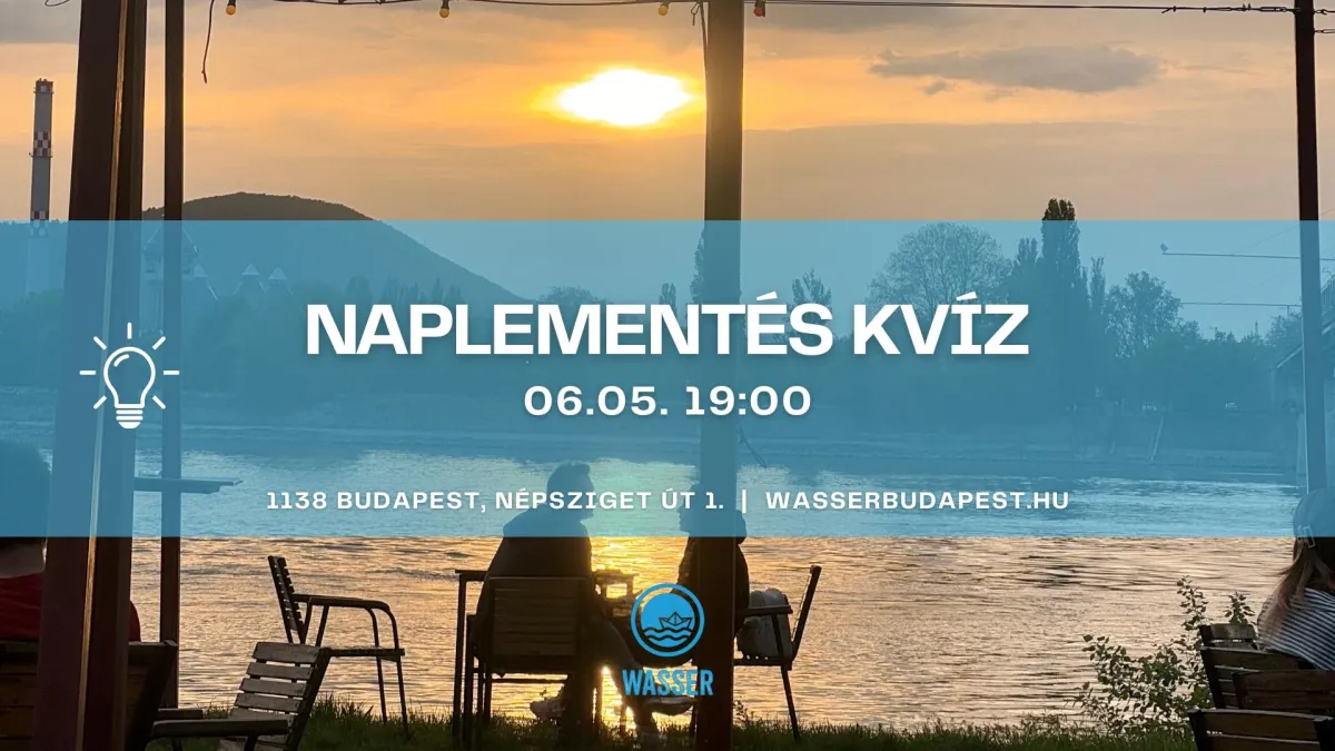 Fejben dől el – Ingyenes kvízest a Duna-parton, a Wasserben!