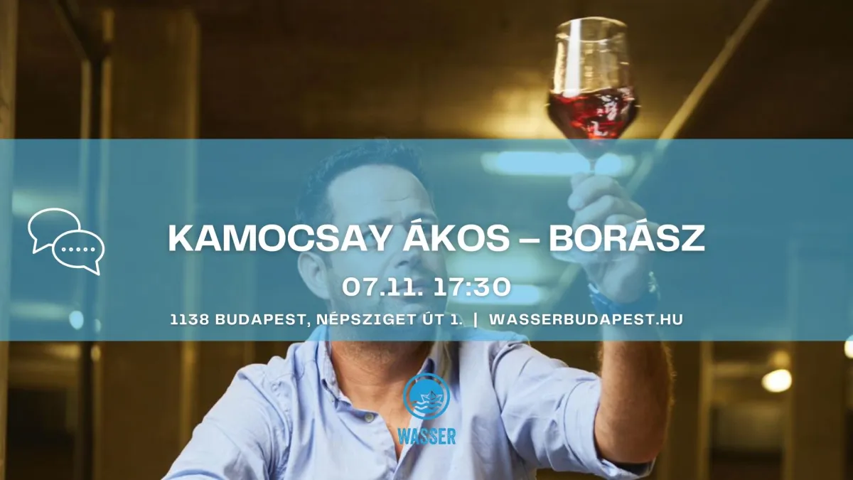Ingyenes program Budapesten: Pezsgőpillanatok Kamocsay Ákossal a Wasserben