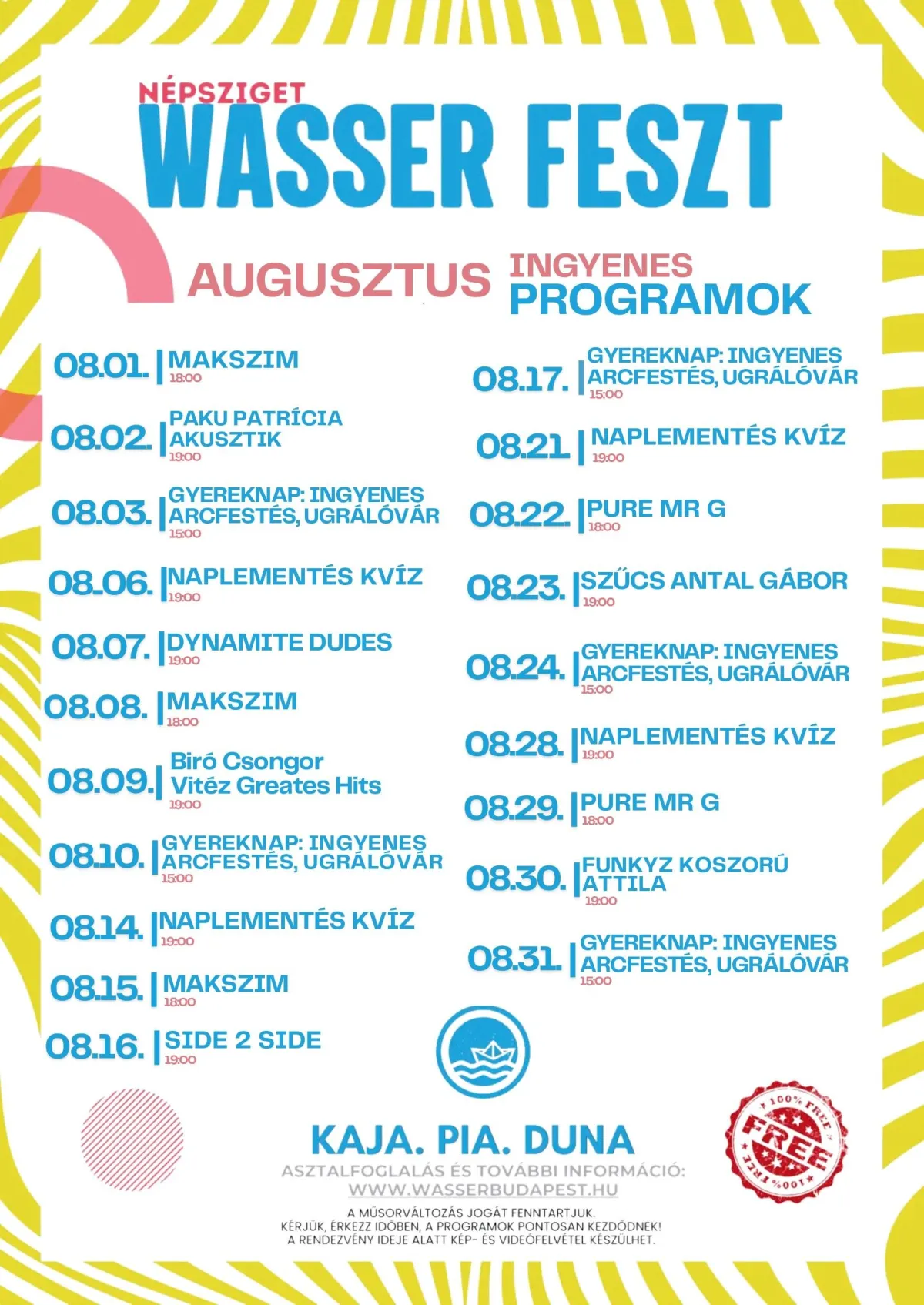 Ingyenes program Budapesten: augusztusi gyerek- és zenés estek a Népszigeten