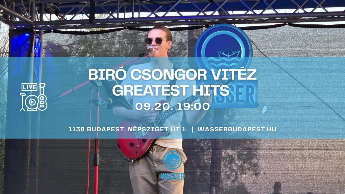 Ingyenes program Budapesten – Biró Csongor Vitéz koncert a Duna parton