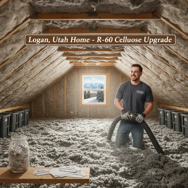 Warming Up the Valley: 10 Things to Know About Cellulose Insulation in Logan