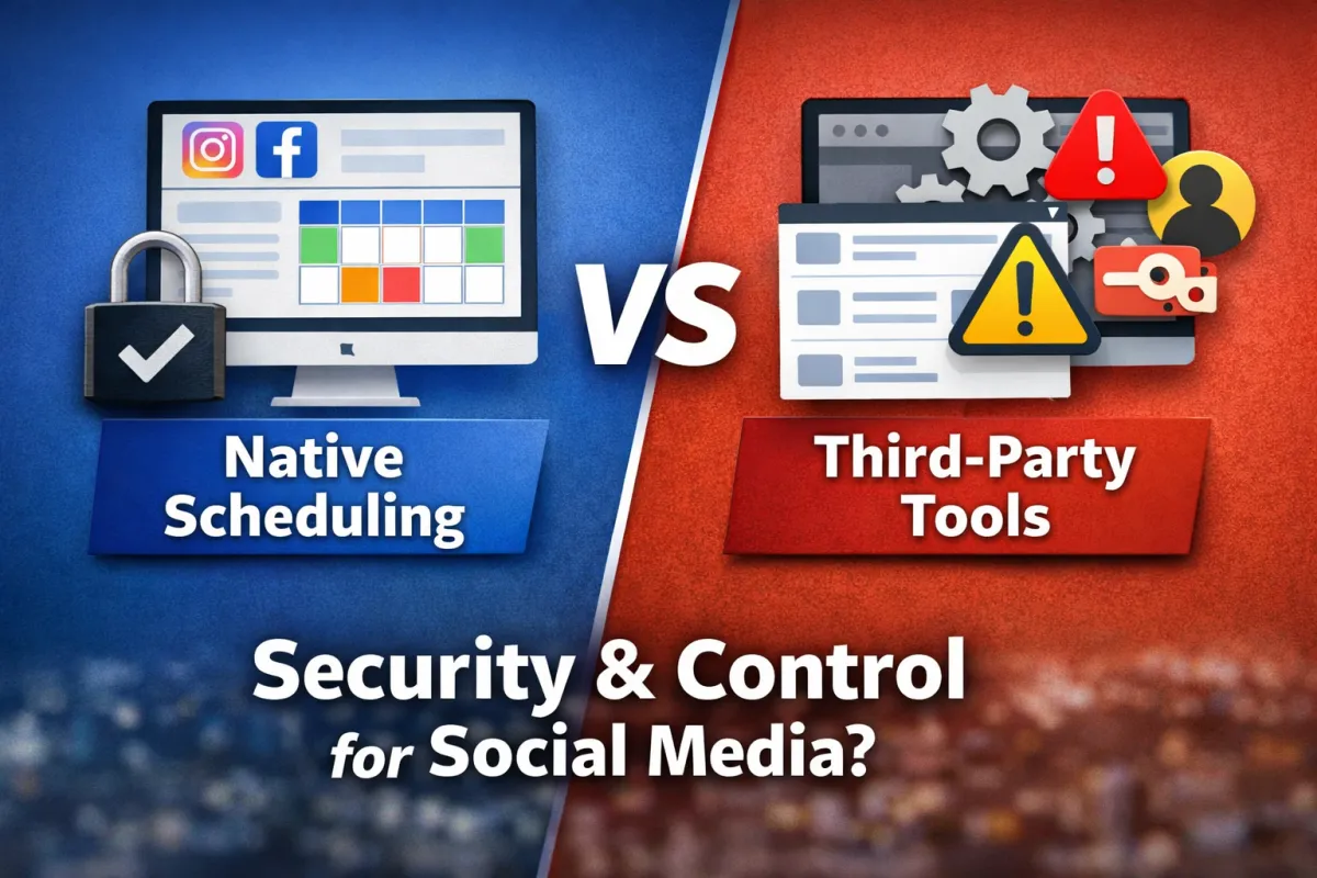 Native Social Media Scheduling vs Third-Party Tools: A Security-First Perspective