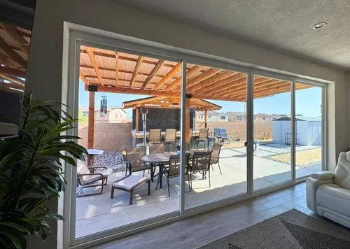 Double pane patio door replacement in Riverside