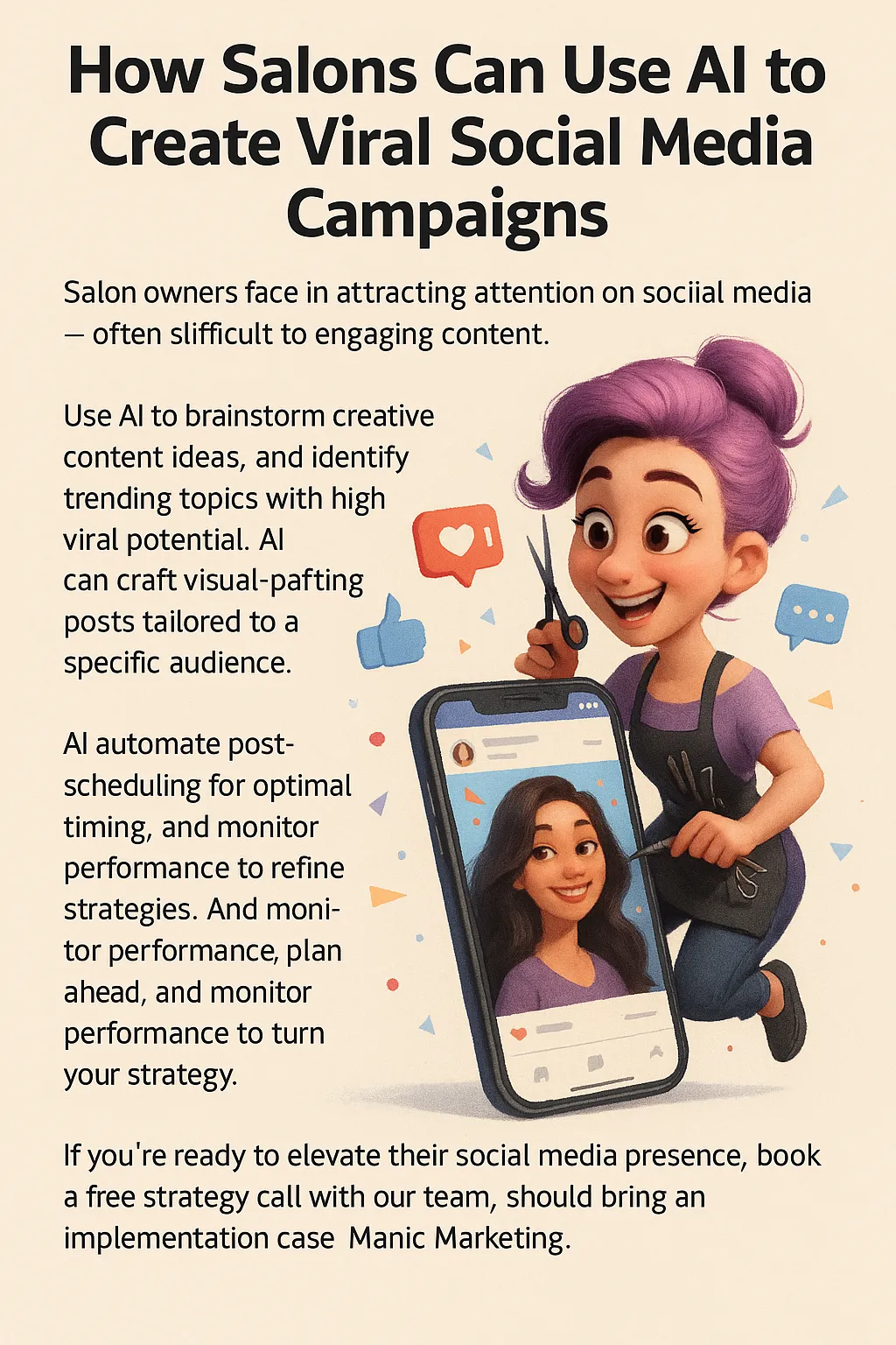 How Salons Can Use AI to Create Viral Social Media Campaigns