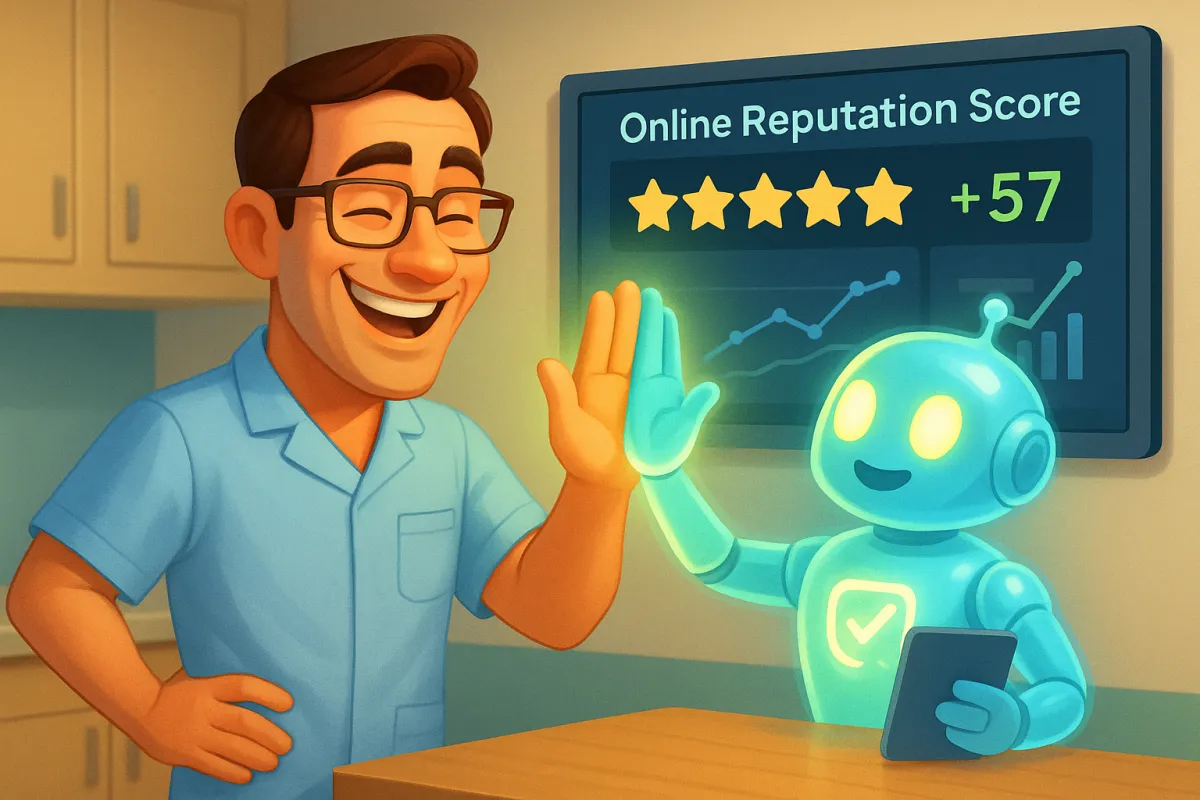 How AI Enhances Online Reputation Management for Dentists