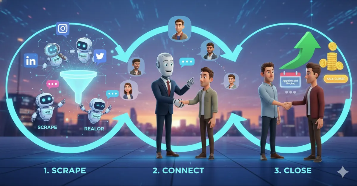 Scrape, Connect, and Close: The 3-Step Lead Generation Loop for 2026