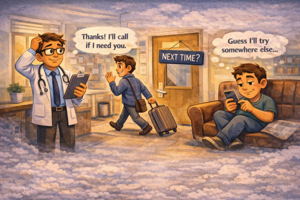 Why Patients Book Once and Never Return