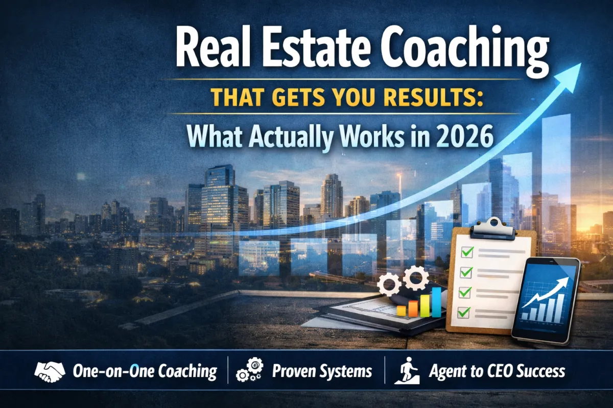 Real Estate Coaching That Gets You Results in 2026 | Proven Systems for Agents