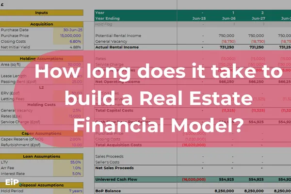 How long does it take to build a Real Estate Financial Model – and how to do it faster