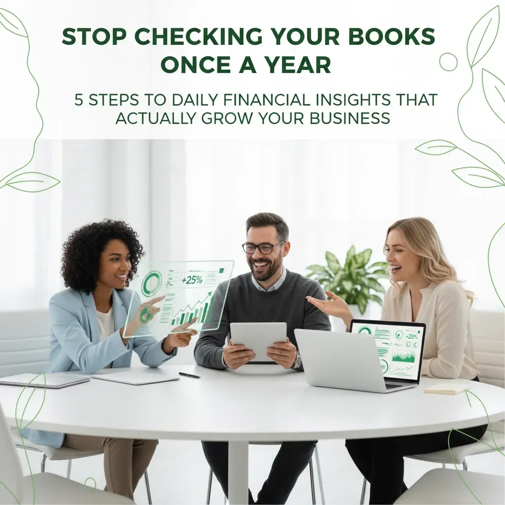 Stop Checking Your Books Once a Year: 5 Steps to Daily Financial Insights That Actually Grow Your Business