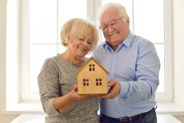 Image of a senior safely navigating their home or engaging in activities that promote balance and coordination.
