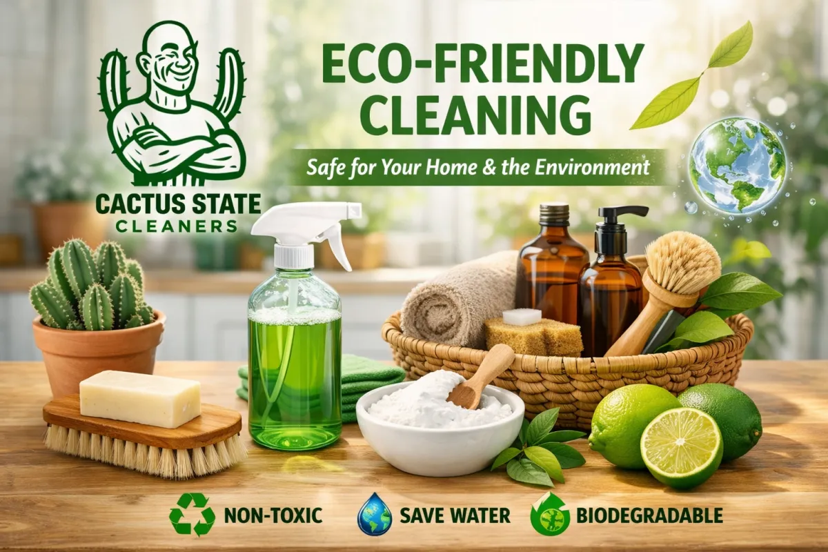Eco-Friendly Cleaning by Cactus State Cleaners: A Safer Choice for Arizona Homes and Businesses