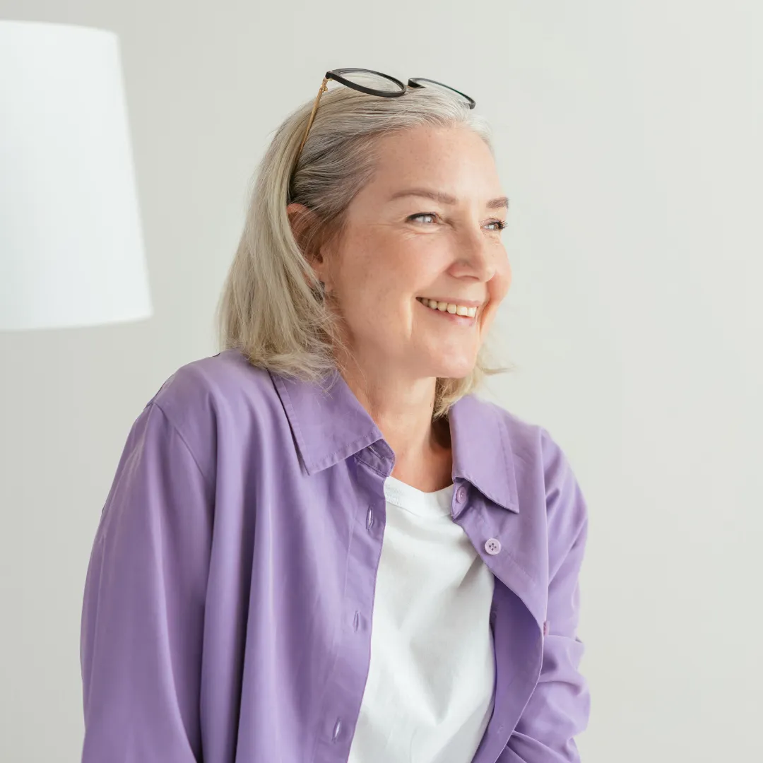 a menopausal woman