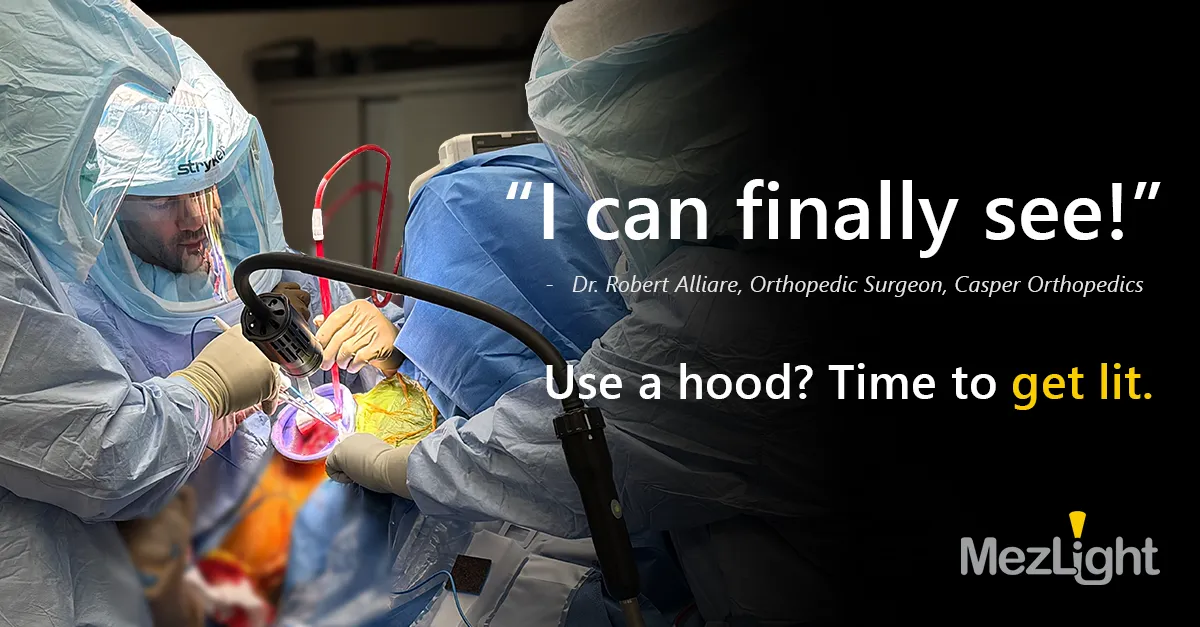 The Visibility Challenge of Operating in a Surgical Hood