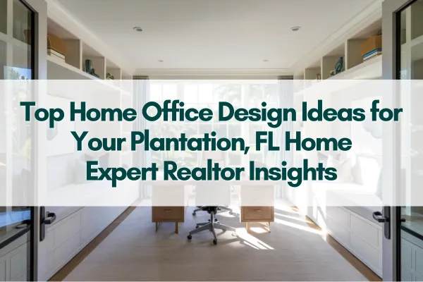 Modern and stylish home office setup in a Plantation, FL residence with natural light and ergonomic furniture