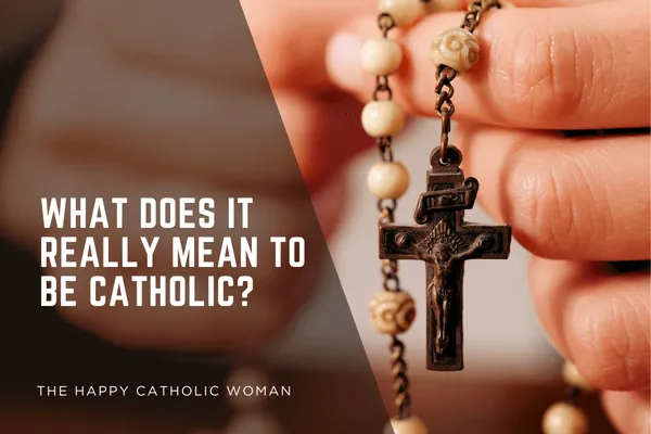 Woman holding a Rosary