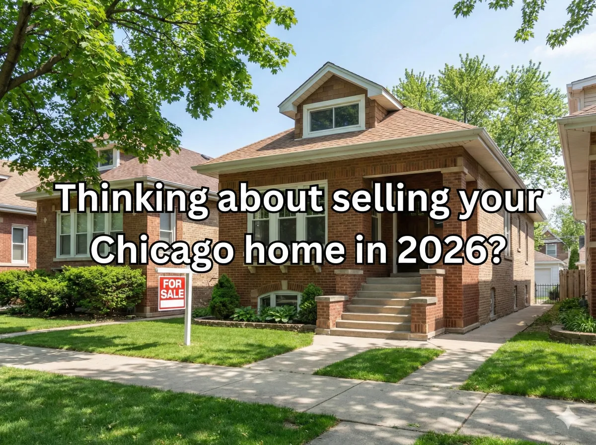 Chicago residential street with homes for sale representing the 2026 housing market