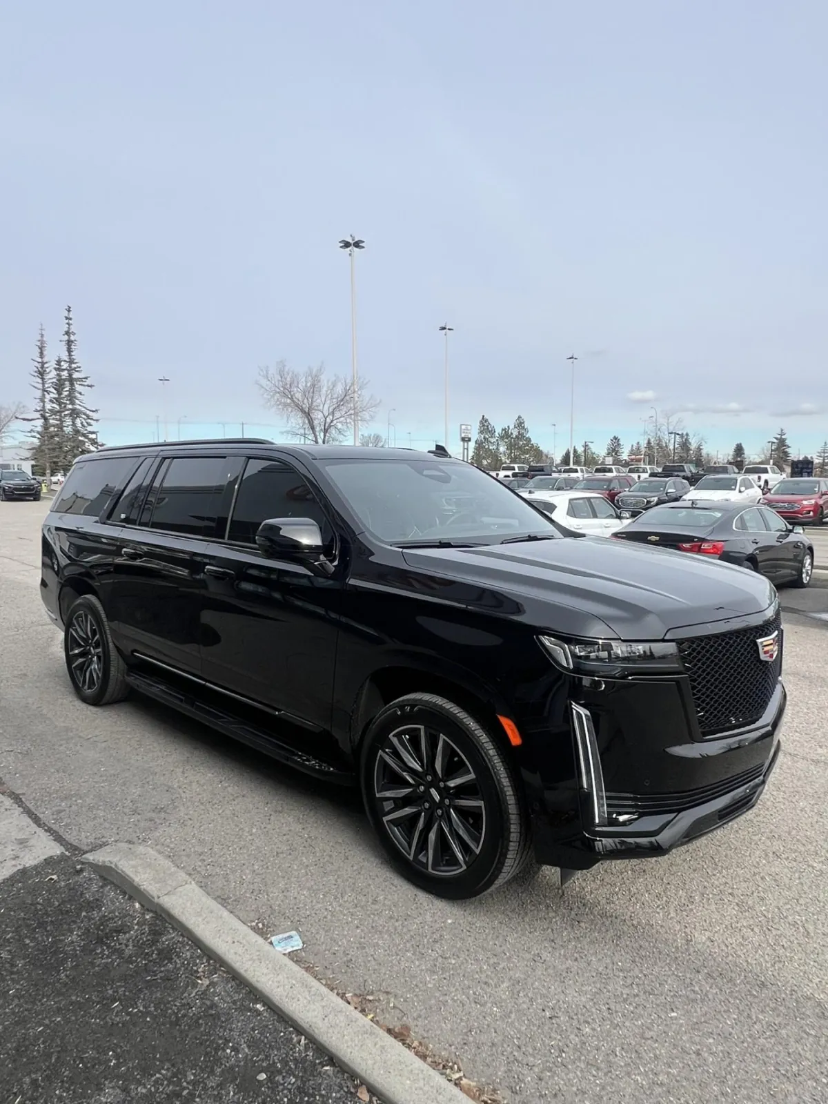 Black 2023 Cadillac Escalade ESV exterior photo