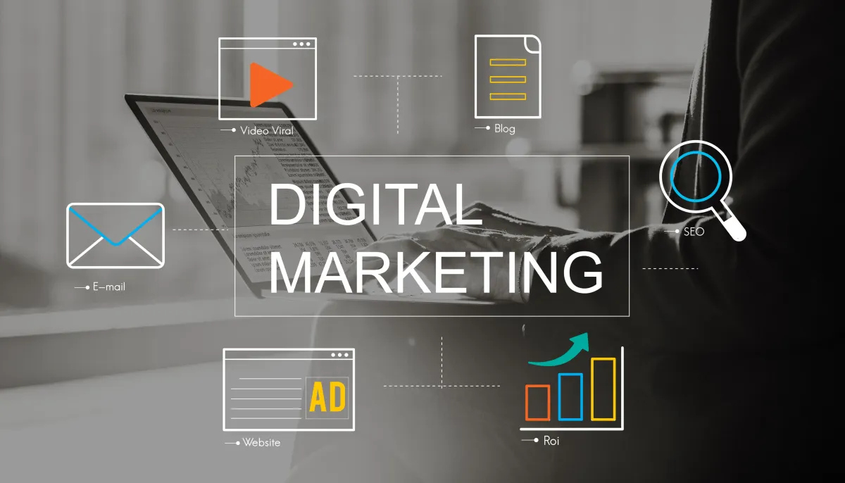 Abstract Concept of Digital Marketing