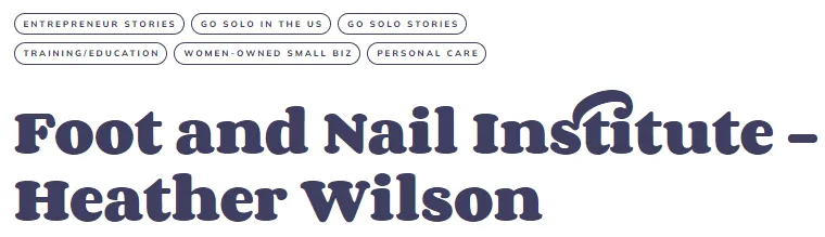 Go Solo Interview with Heather Wilson