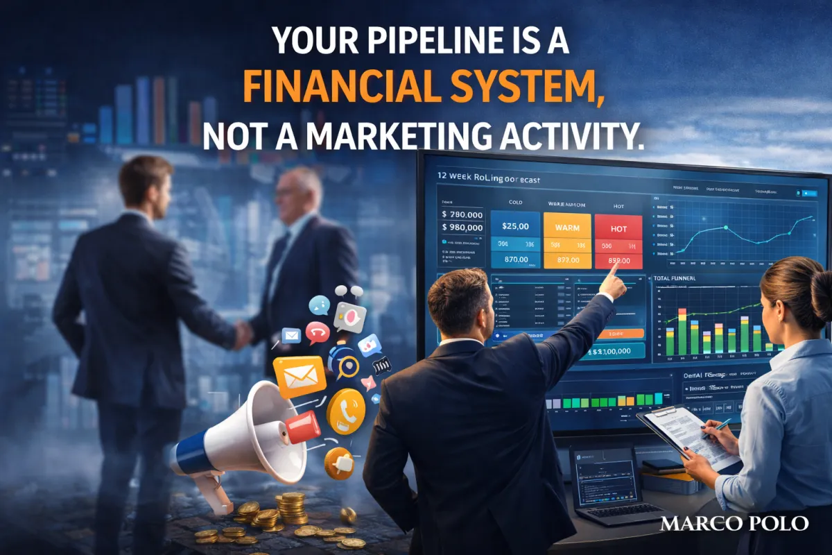 Your Pipeline is a Financial System, Not a Marketing Activity
