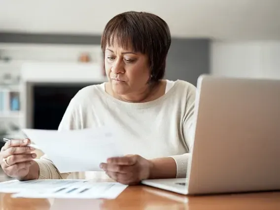 Woman with a laptop