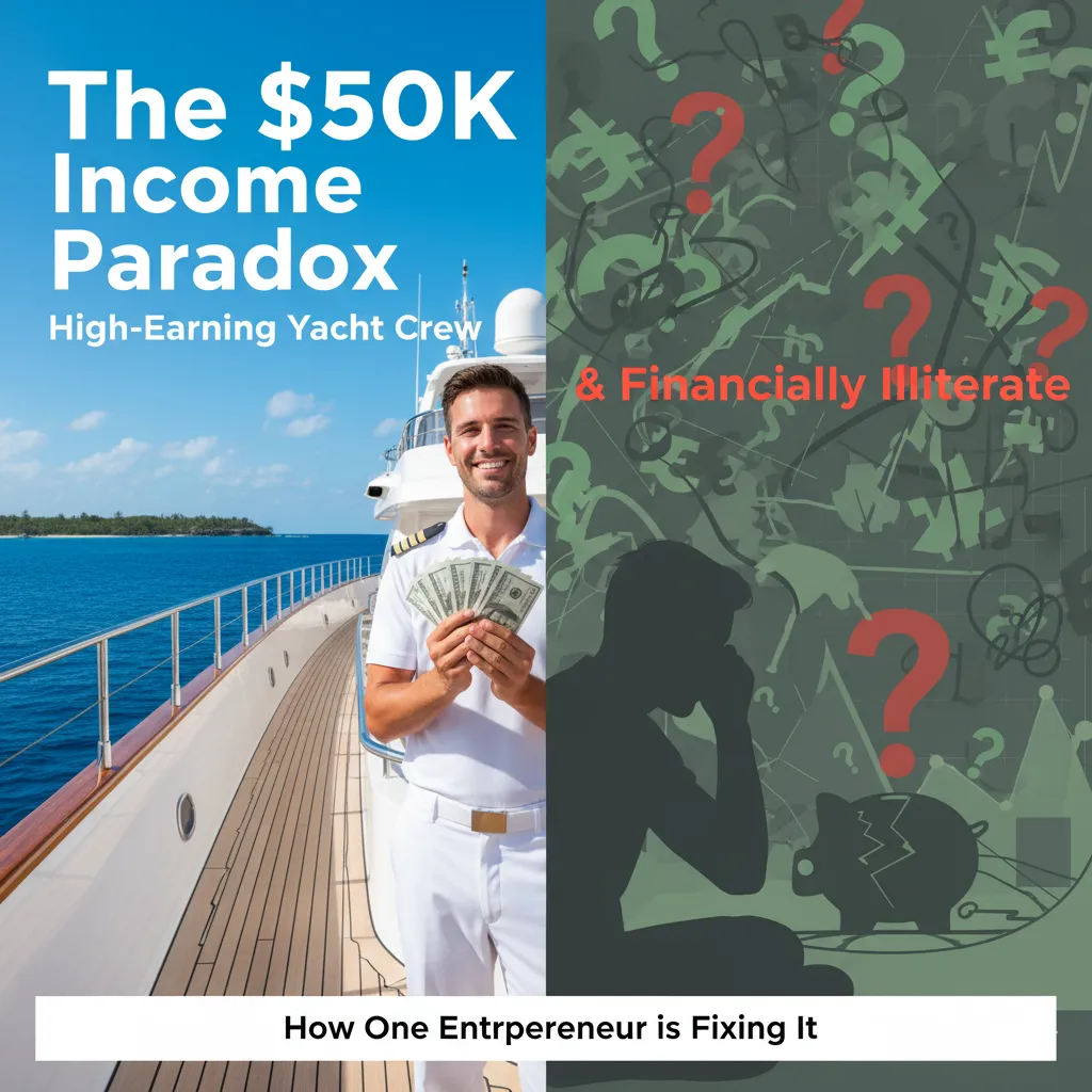 The $50K Income Paradox: Why High-Earning Yacht Crew Are Financially Illiterate (And How One Entrepreneur is Fixing It)
