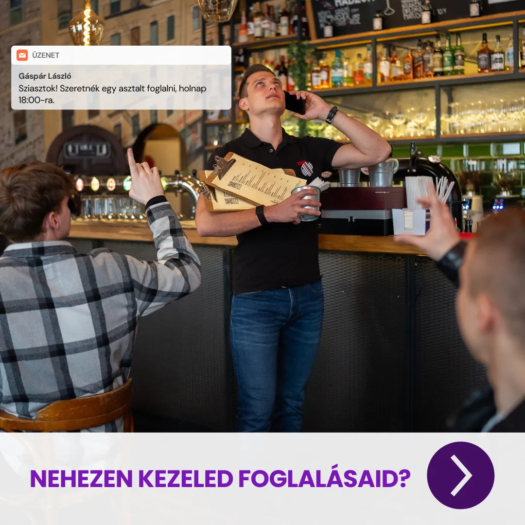 Automatizált online asztalfoglalás éttermeknek – Kevesebb káosz, több visszajáró vendég