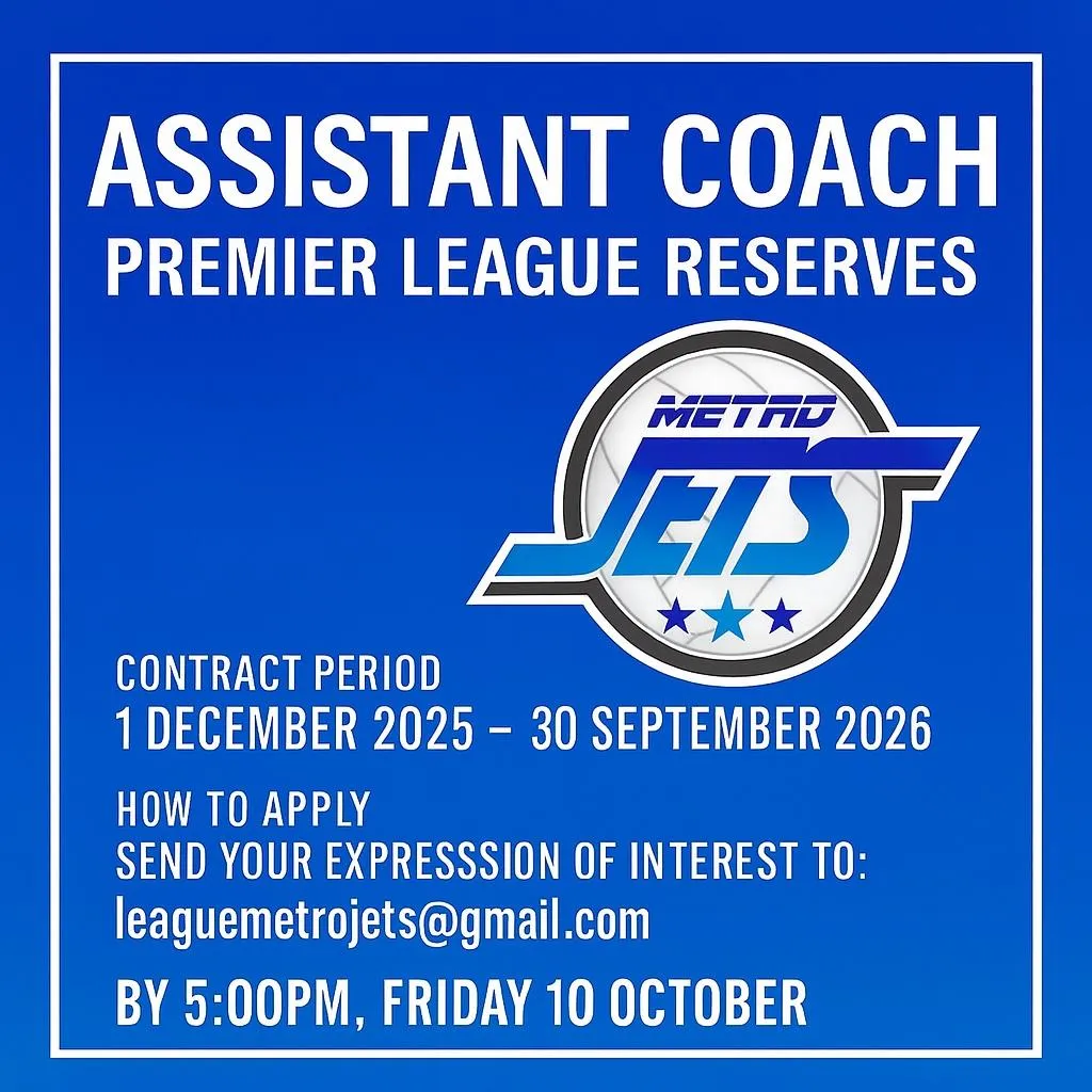 Metro Jets Assistant Coach Premier League Reserves 2026