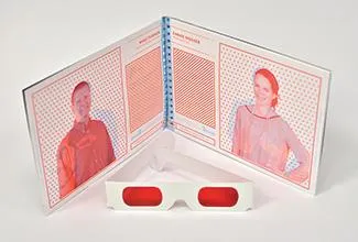 brochure with 3D glasses