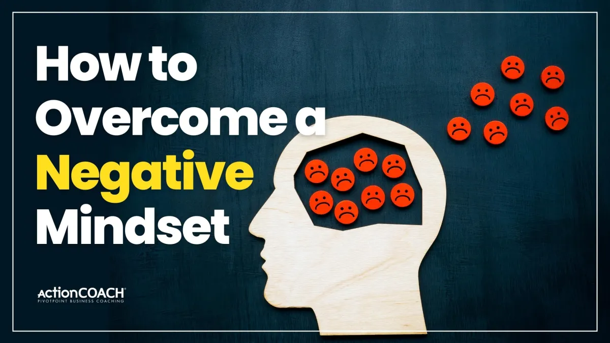 how to overcome negative mindset poster