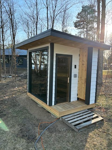 sauna with a view