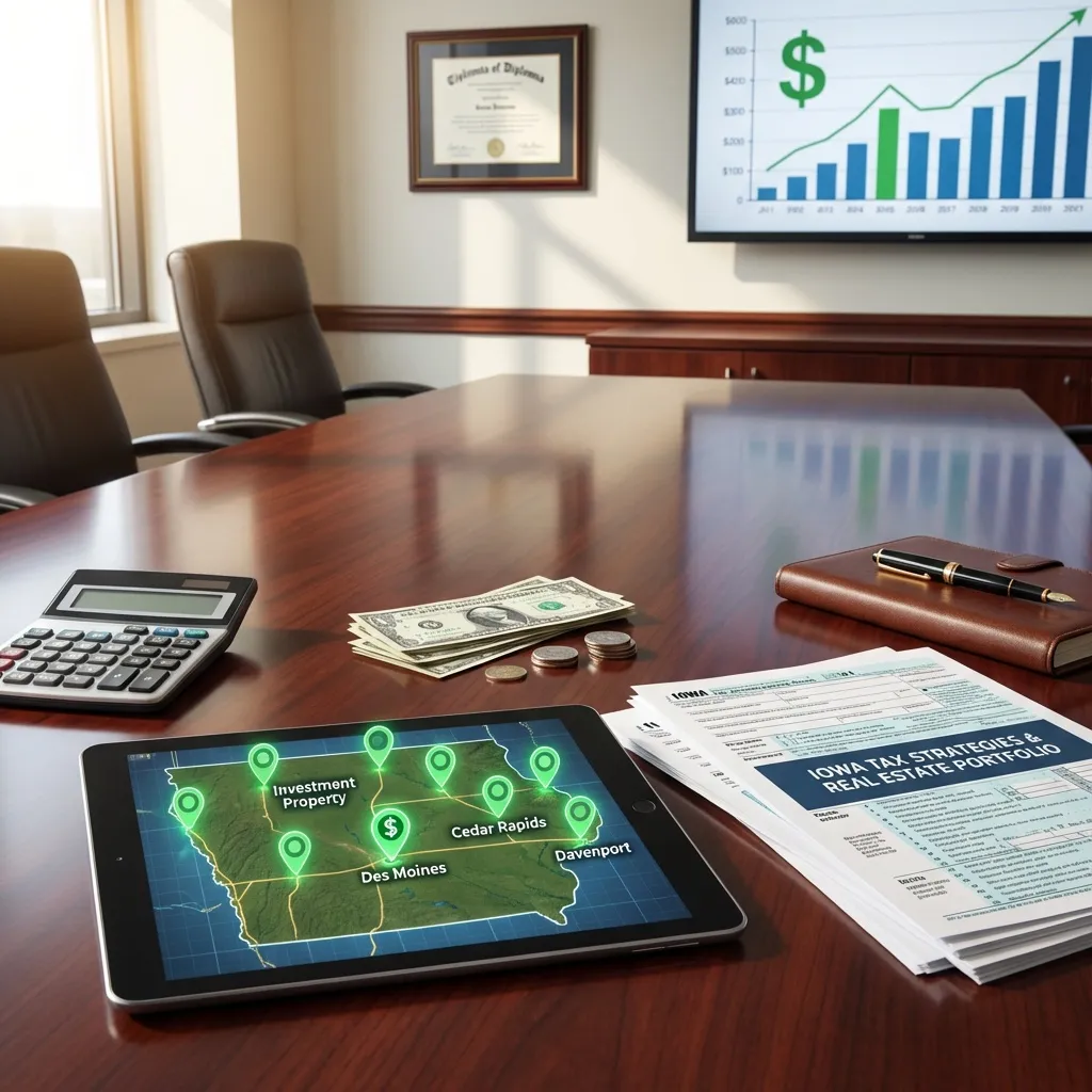 Modern cover image for blog titled ‘How to Choose the Right Des Moines Neighborhood for Your Growing Family (2026 Guide),’ showing a young family with children walking along a safe, tree-lined Des Moines street near a school and park, with a smartphone in the foreground displaying the Smart Move Des Moines app and logo to highlight using Smart Move Des Moines for AI-powered neighborhood matching, school and safety insights, and low-stress home search across the metro.