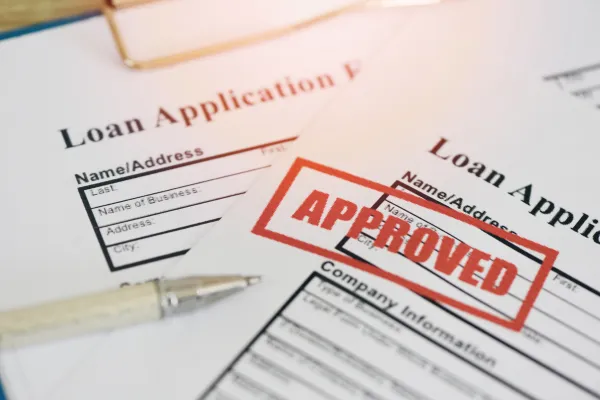 loan paper application approved
