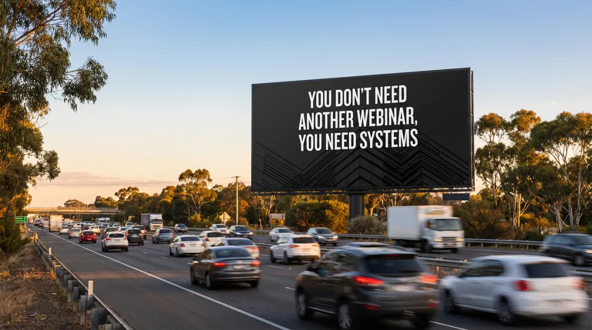 You Don't Need Another Webinar, You Need Systems