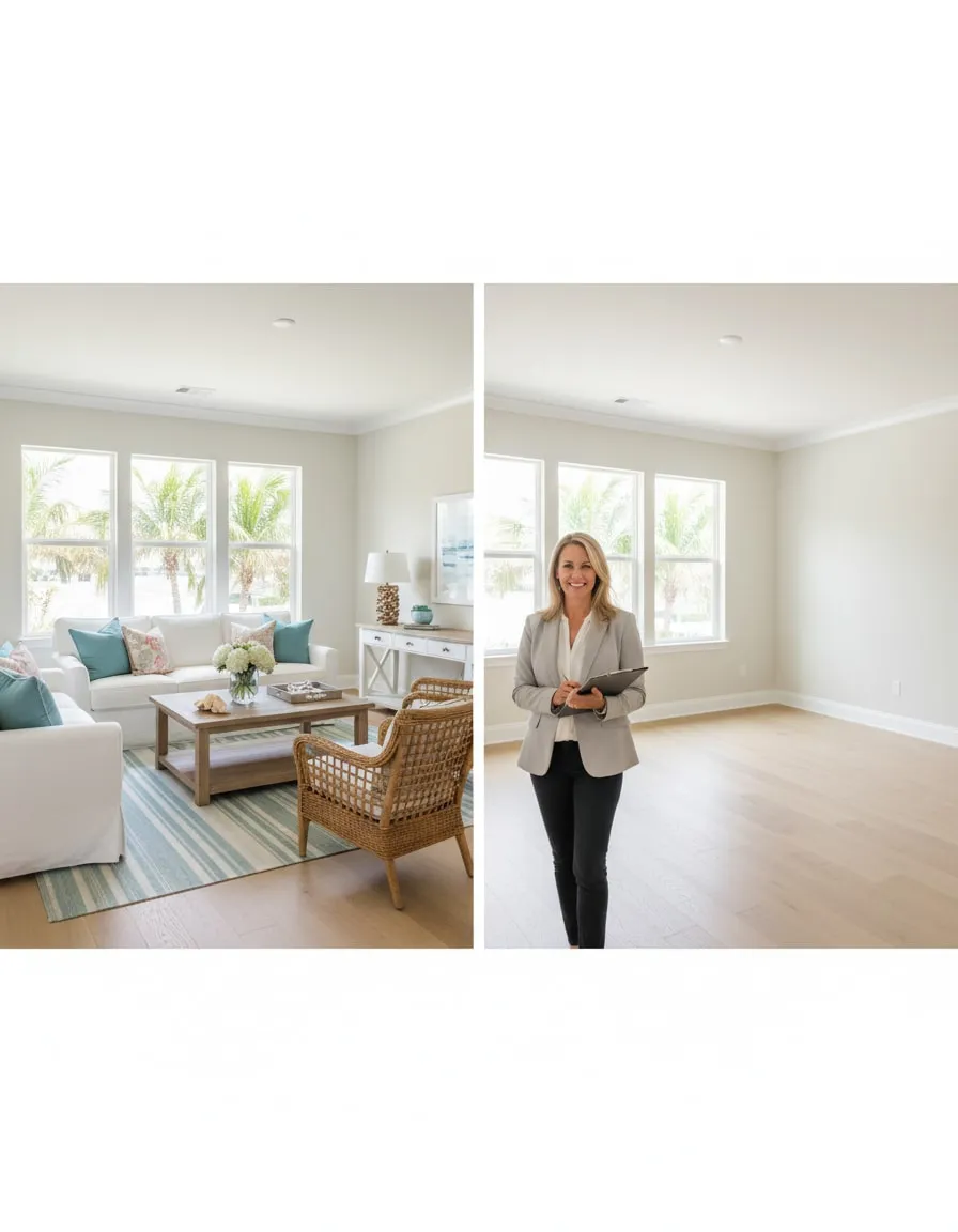 Professionally staged Florida home ready for sale in Space Coast market
