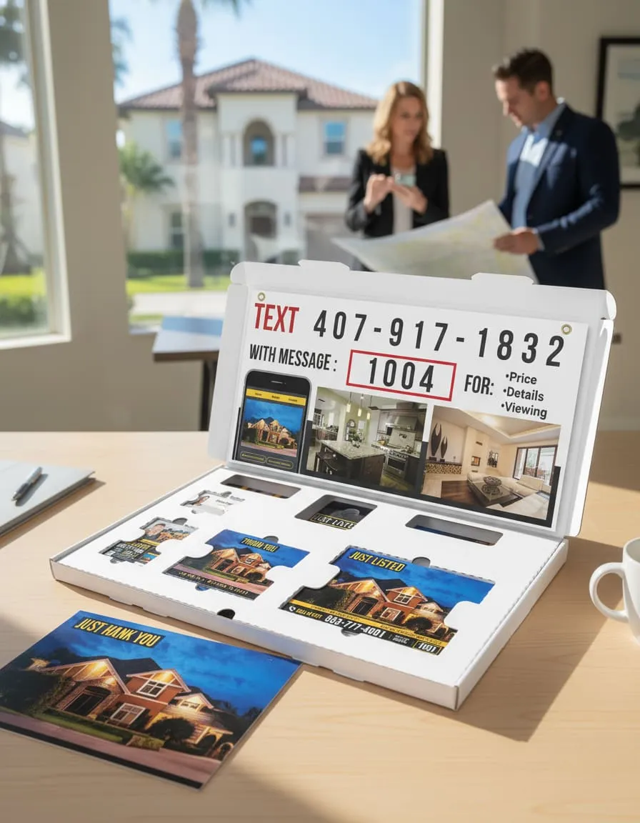 Premium real estate marketing kit used by top real estate team in Orlando and the Space Coast