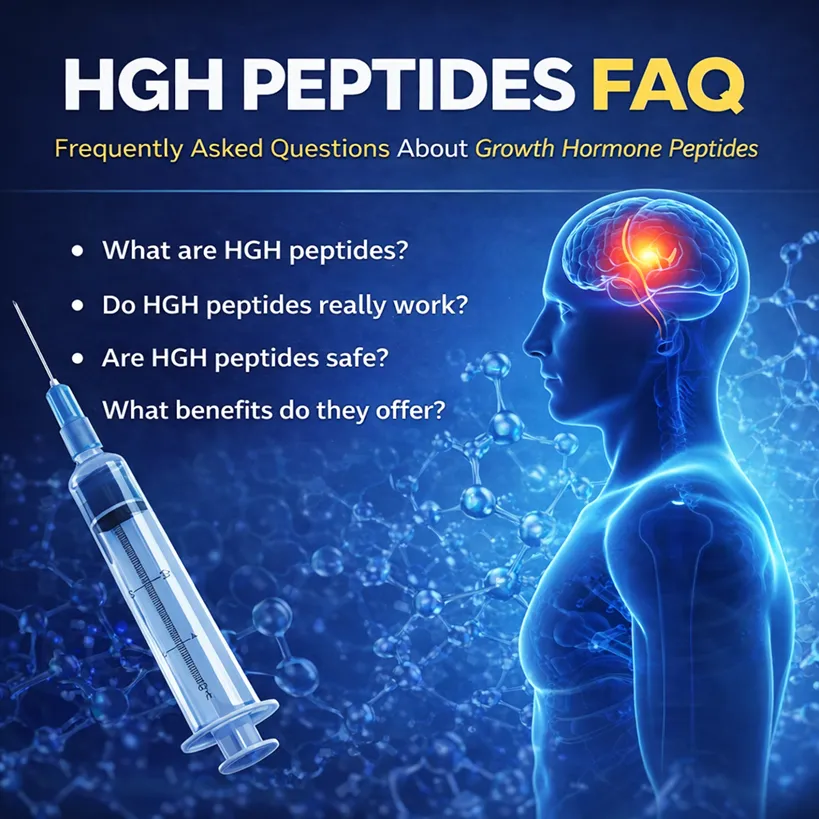 HGH Peptides: FAQs About Growth Hormone, Benefits, Safety, and Results