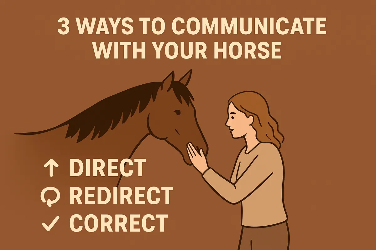 🧩 Three Ways to Communicate With Your Horse — and One That’s a No-Go