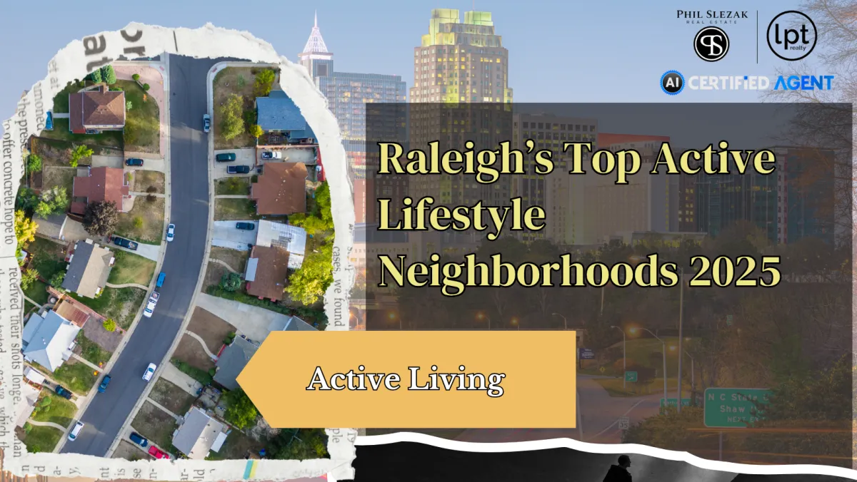 Joggers running on a greenway path in Raleigh NC near a wooded trail
