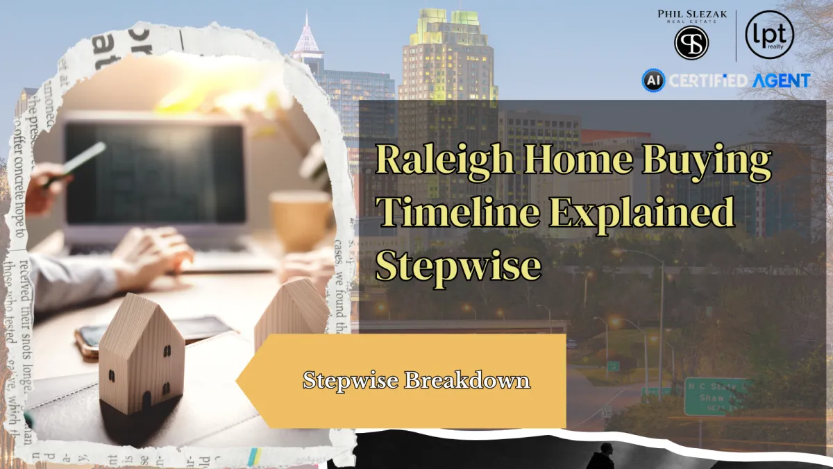 Raleigh homebuyer reviewing a realistic step-by-step home buying timeline from offer to closing.