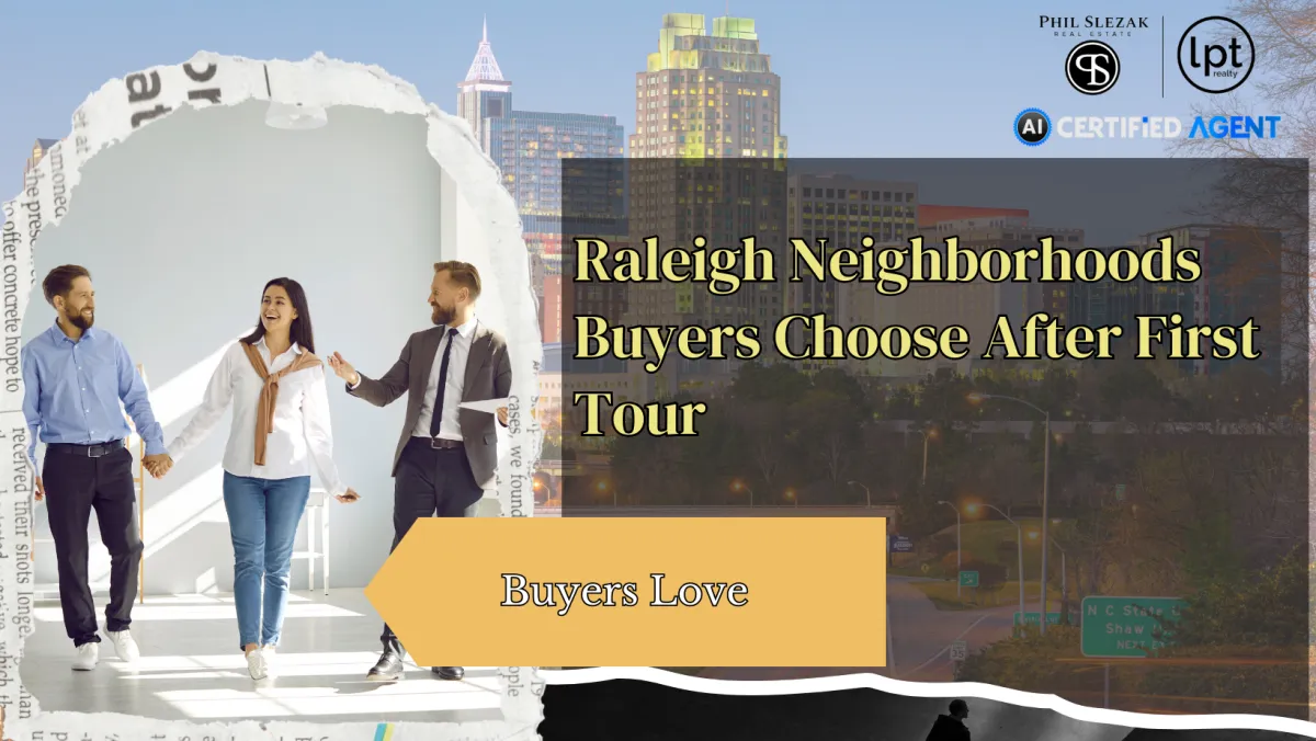 Raleigh Neighborhoods Buyers Choose After One Tour