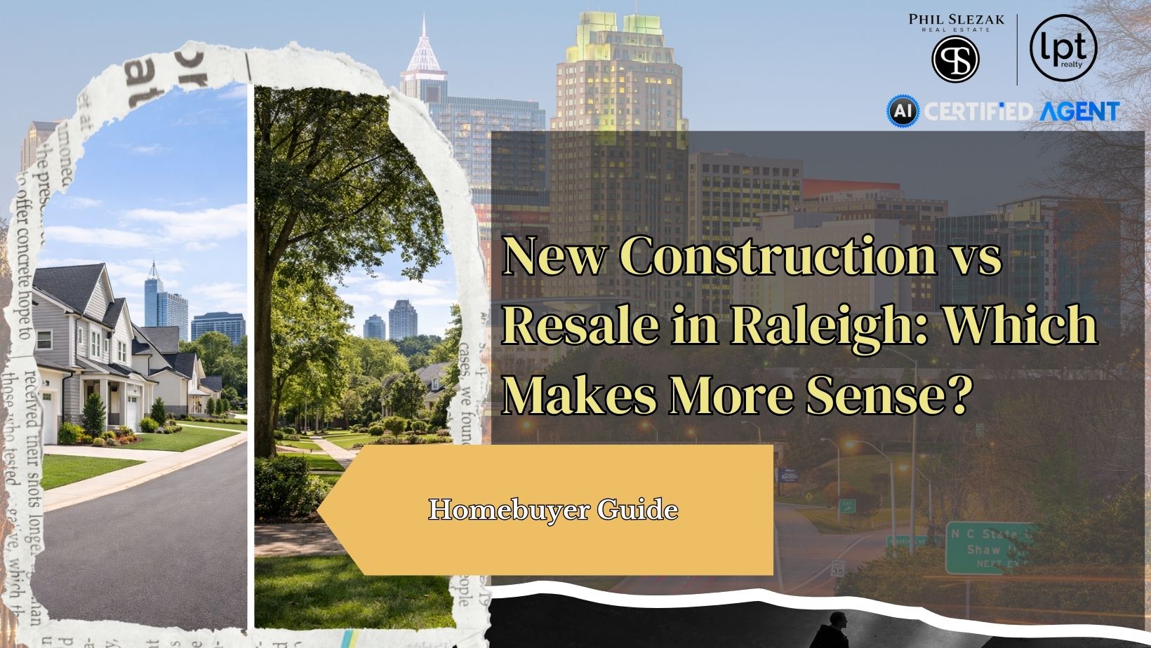 New construction homes compared to resale homes in Raleigh NC neighborhoods
