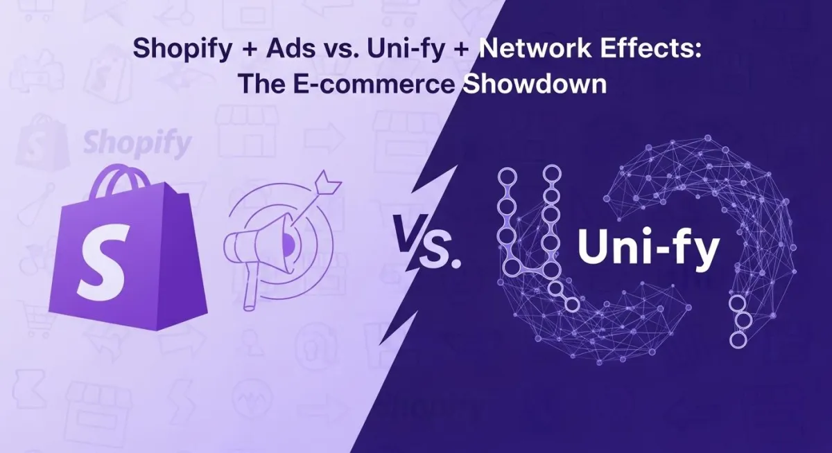 Shopify + Ads Gets You Sales. Uni-fy Builds a Business.