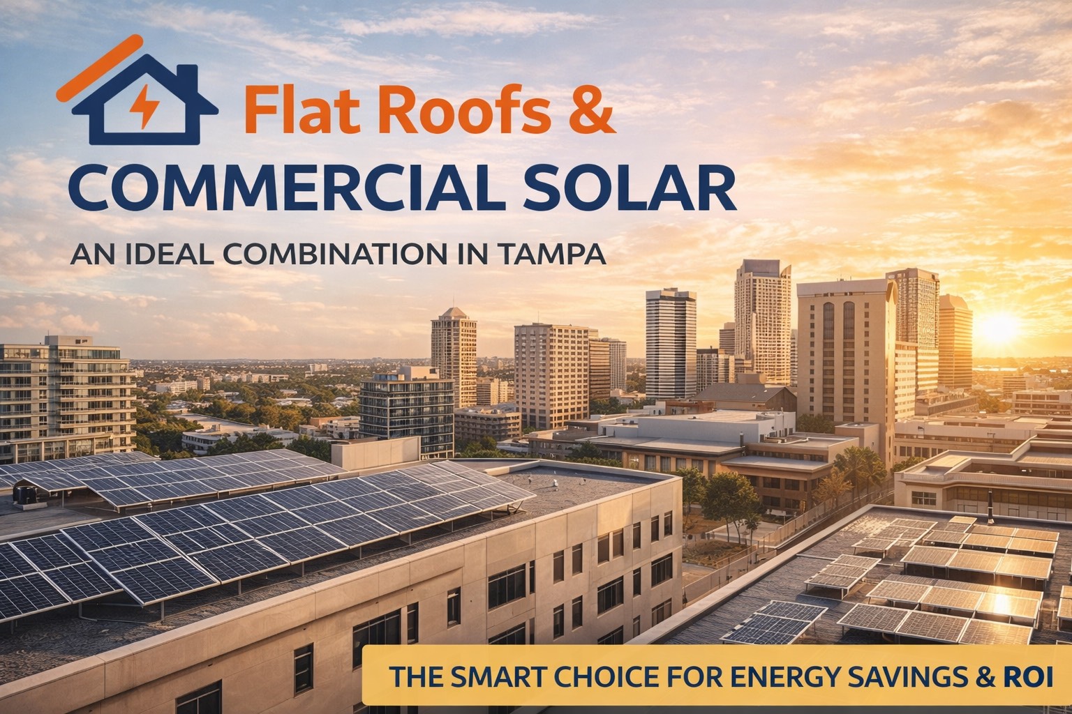 Why Flat Roofs Are Ideal for Commercial Solar