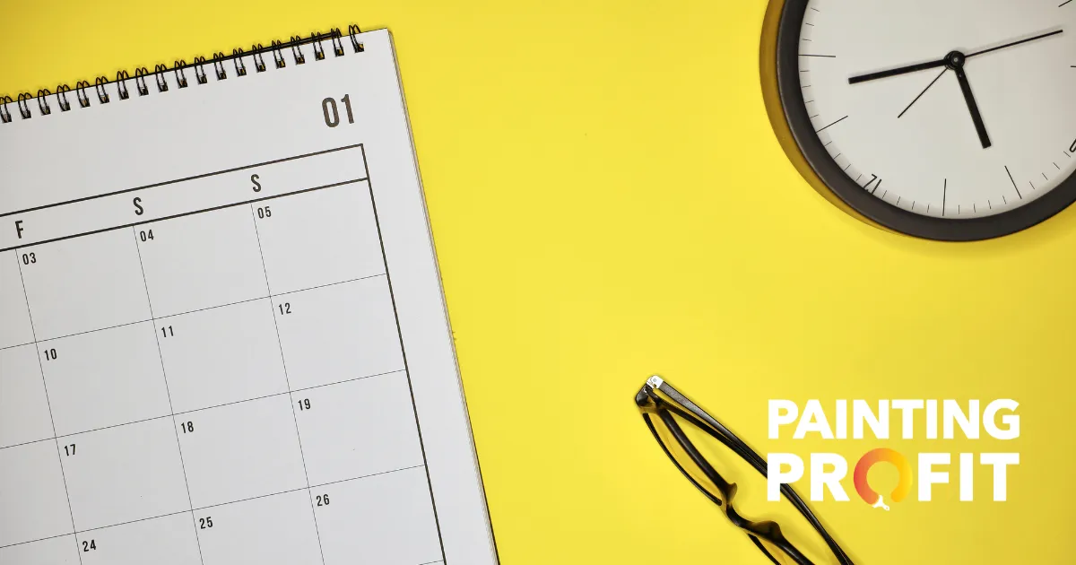 Being Calendar Driven: The Secret to Regaining Control and Profit in Your Painting Business
